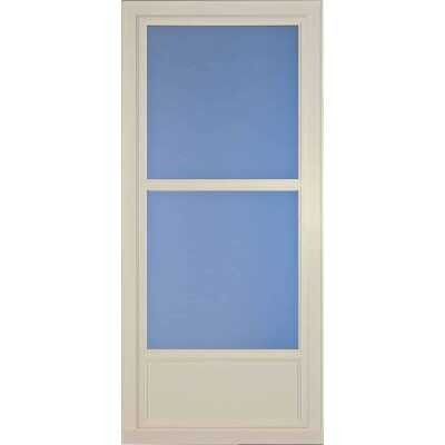 Larson Easy Vent 146 Series 36 In. W x 81 In. H x 1-7/8 In. Thick Almond Mid View Aluminum Storm Door